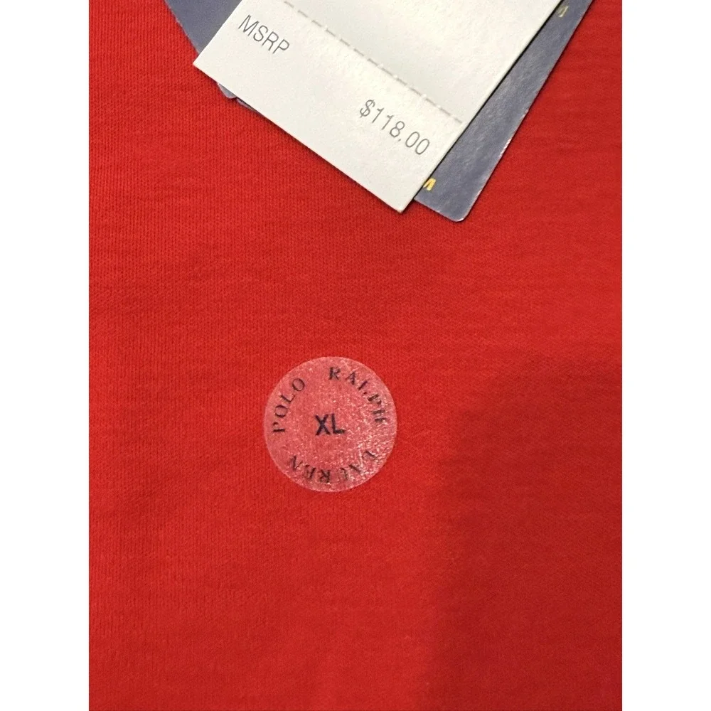 Polo Ralph Lauren Classic Fit Polo Shirt CLASSICSRL Red XL 100% Cotton